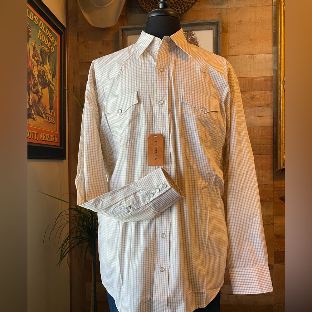 Two-Stripe Check Shirt